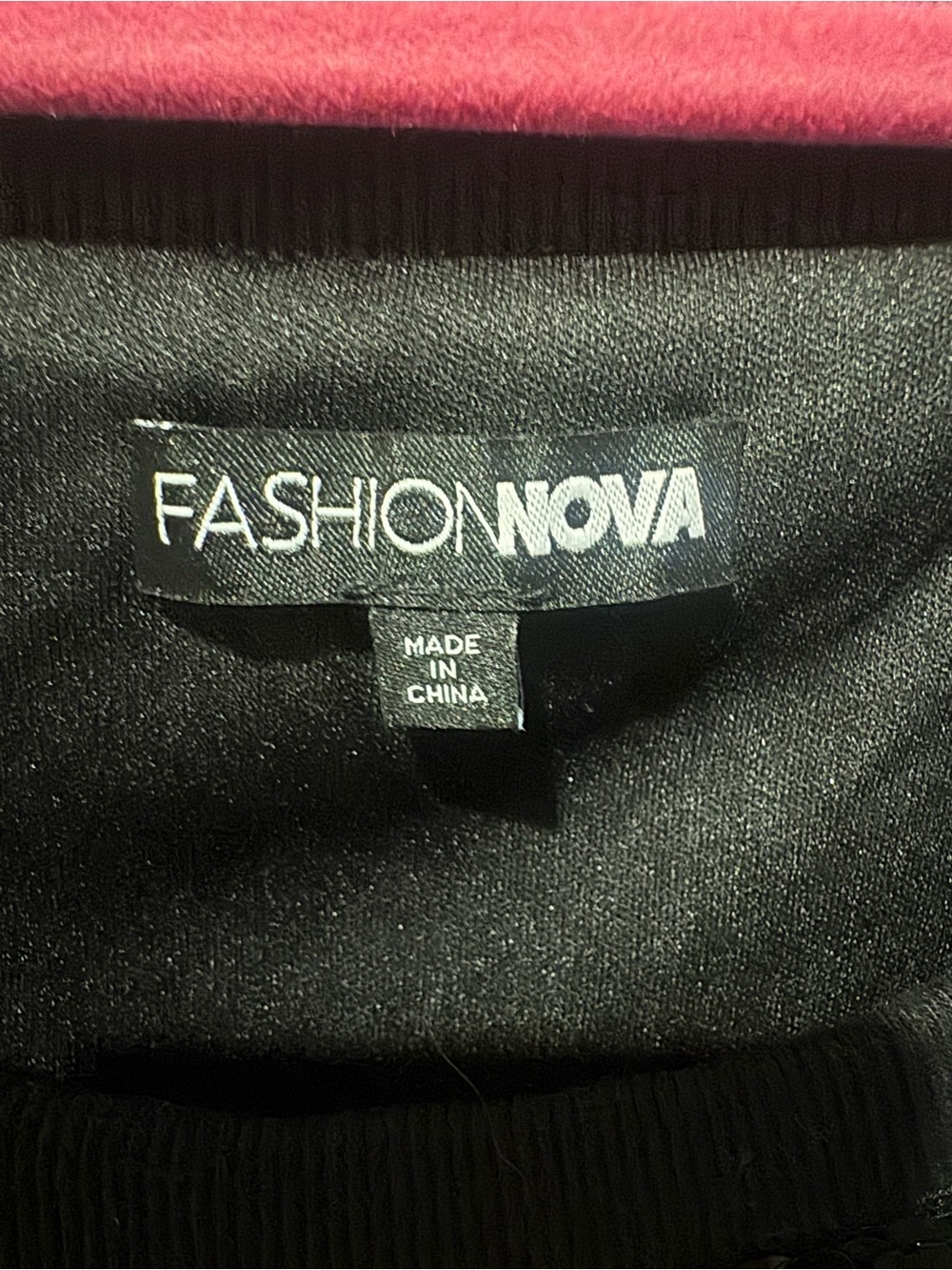 Fashion Nova Black Sequin "Tis My Birthday" Tee Dress - Picture 4 of 5